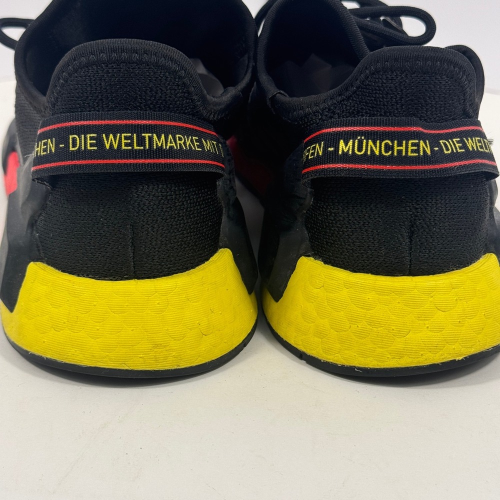 Adidas NMD R1 Munich Black Red Yellow Boost Sneakers Men's Size 6.5‎ - Picture 8 of 14